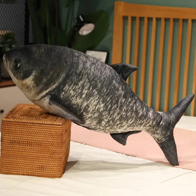 30-100 cm Simulation Lustiger Fisch Plüschtiere Gefülltes weiches Tier Karpfen Plüschkissen Kreatives Schlafkissen für Kinder Mädchen Weihnachtsgeschenk