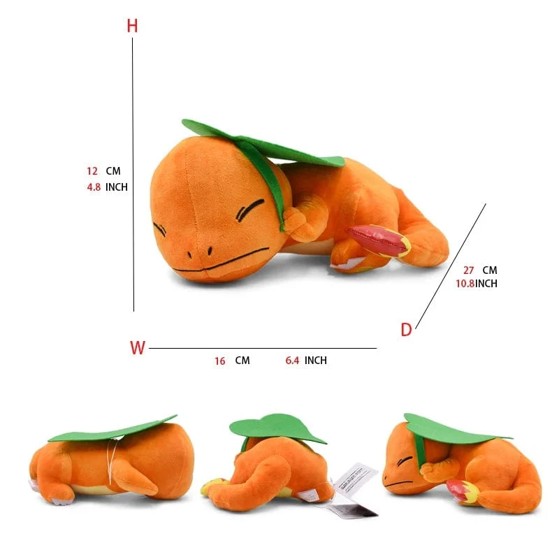 Charmander Schlafender Plüsch Stofftier Cartoons Puppe Weich Niedlich Charakter 11 Zoll