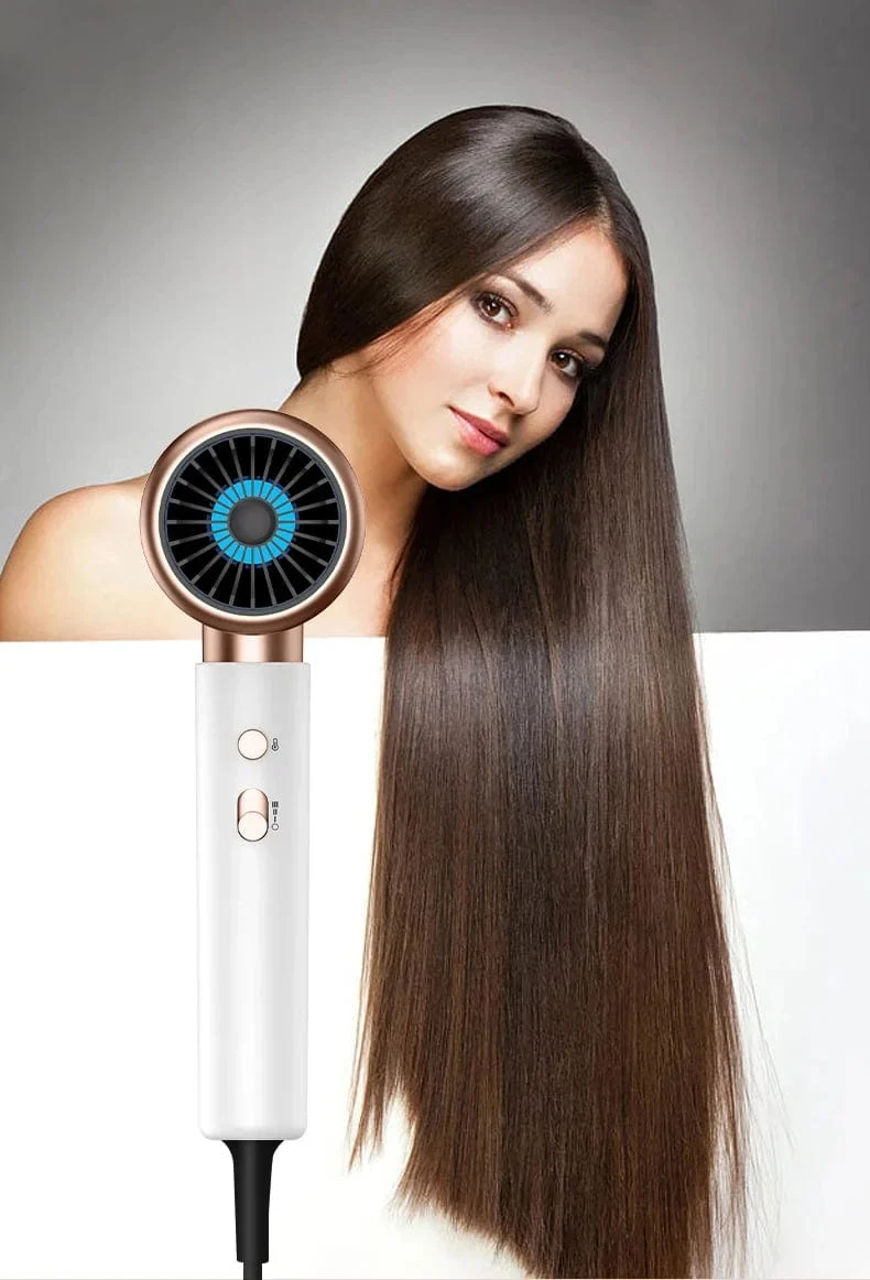 Haartrockner, Hochgeschwindigkeits-Elektroturbinen-Luftstrom, Geräuscharm, Konstante Temperatur und schnelles Trocknen, Geeignet für Heimsalons