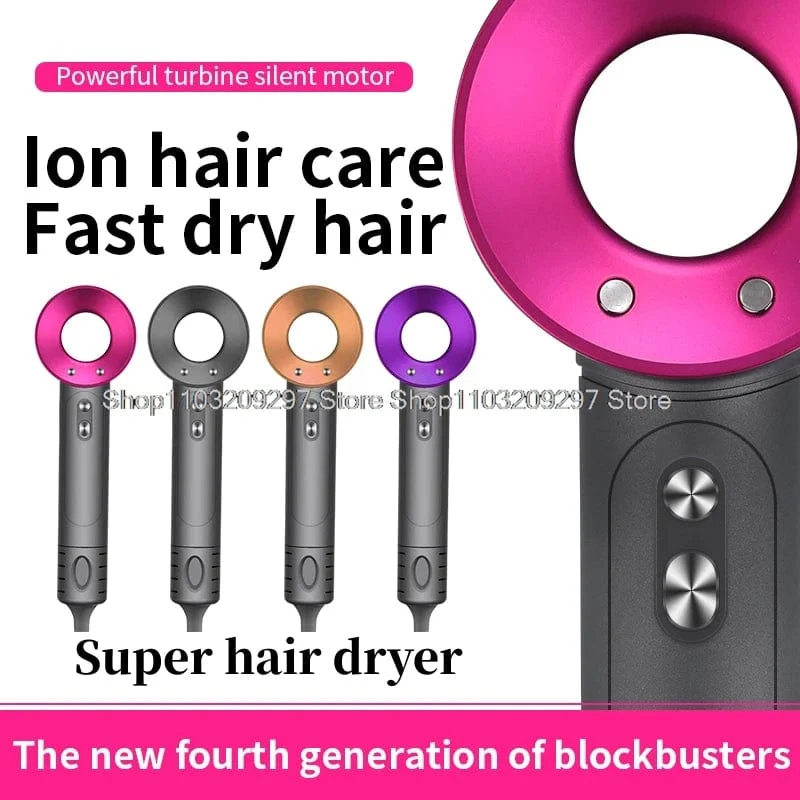 Super-Haartrockner, blattloser Haartrockner, persönliche Haarpflege, Styling, Negativ-Ionen-Tool, Konstante Anionen, elektrische Haartrockner