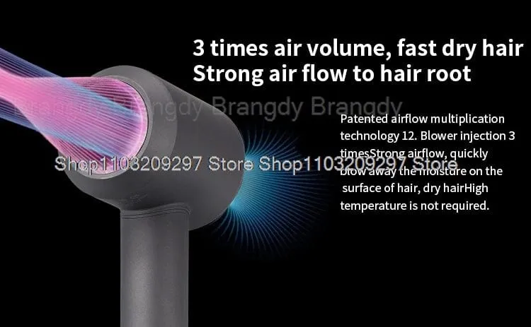 Super-Haartrockner, blattloser Haartrockner, persönliche Haarpflege, Styling, Negativ-Ionen-Tool, Konstante Anionen, elektrische Haartrockner