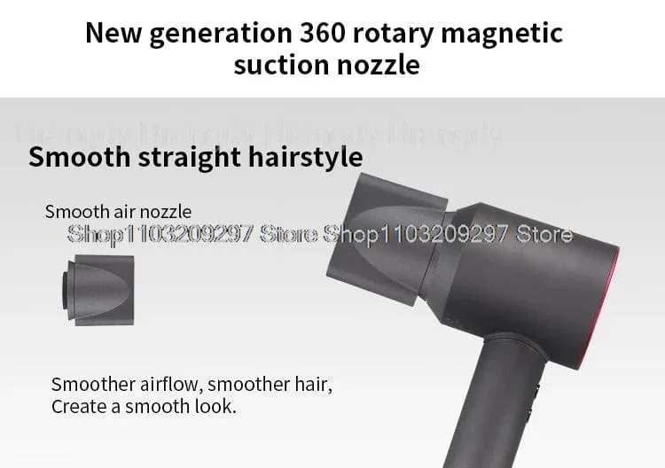 Super-Haartrockner, blattloser Haartrockner, persönliche Haarpflege, Styling, Negativ-Ionen-Tool, Konstante Anionen, elektrische Haartrockner