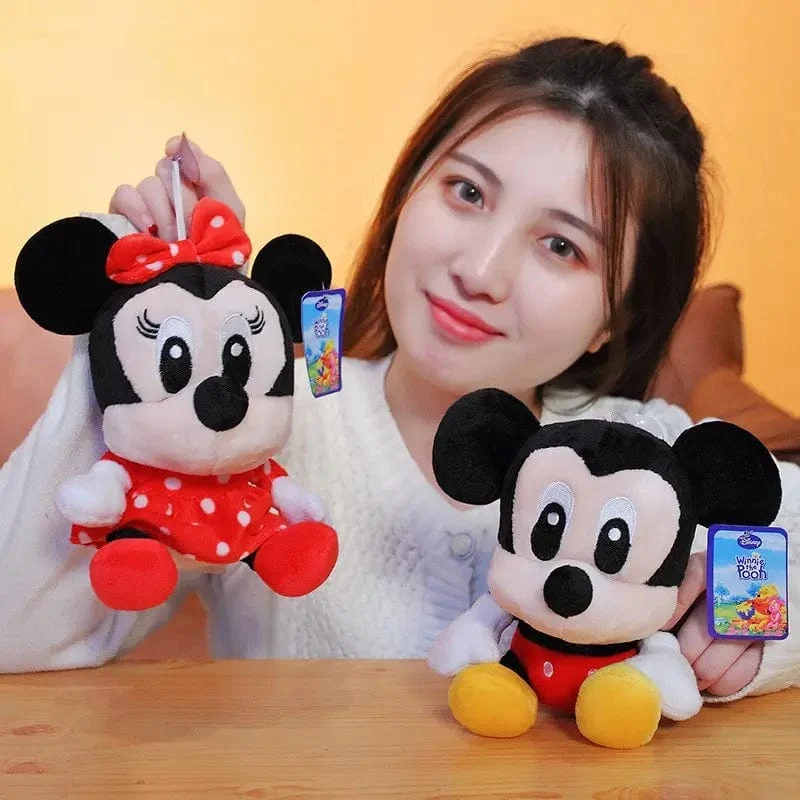 Cartoon Plüsch Pin Winnie The Pooh Mickey Minnie Tigger Piggy Short Stofftier Puppe Puppe Spielzeug Kinder Weihnachtsgeschenk