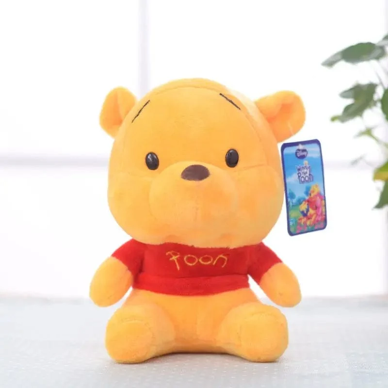 Cartoon Plüsch Pin Winnie The Pooh Mickey Minnie Tigger Piggy Short Stofftier Puppe Puppe Spielzeug Kinder Weihnachtsgeschenk