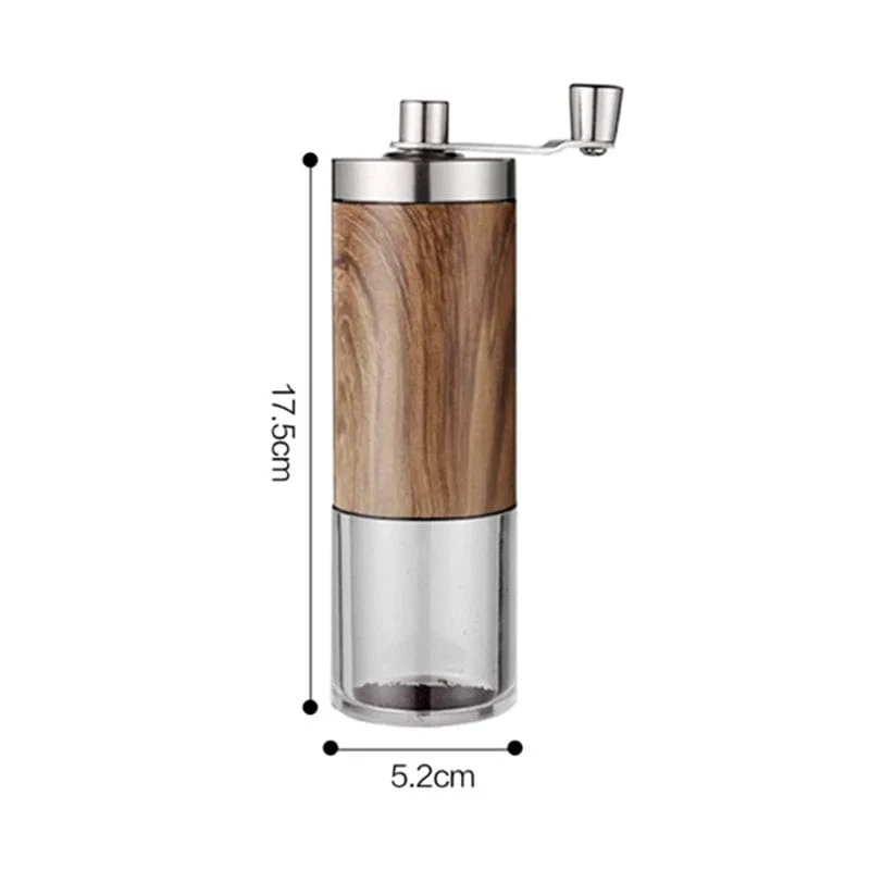Tragbares manuelles Kaffeemühlen-Espressomaschinen-Set, handgekurbelte Bohnenmühle, Espressomaschine, geeignet für Zuhause und unterwegs