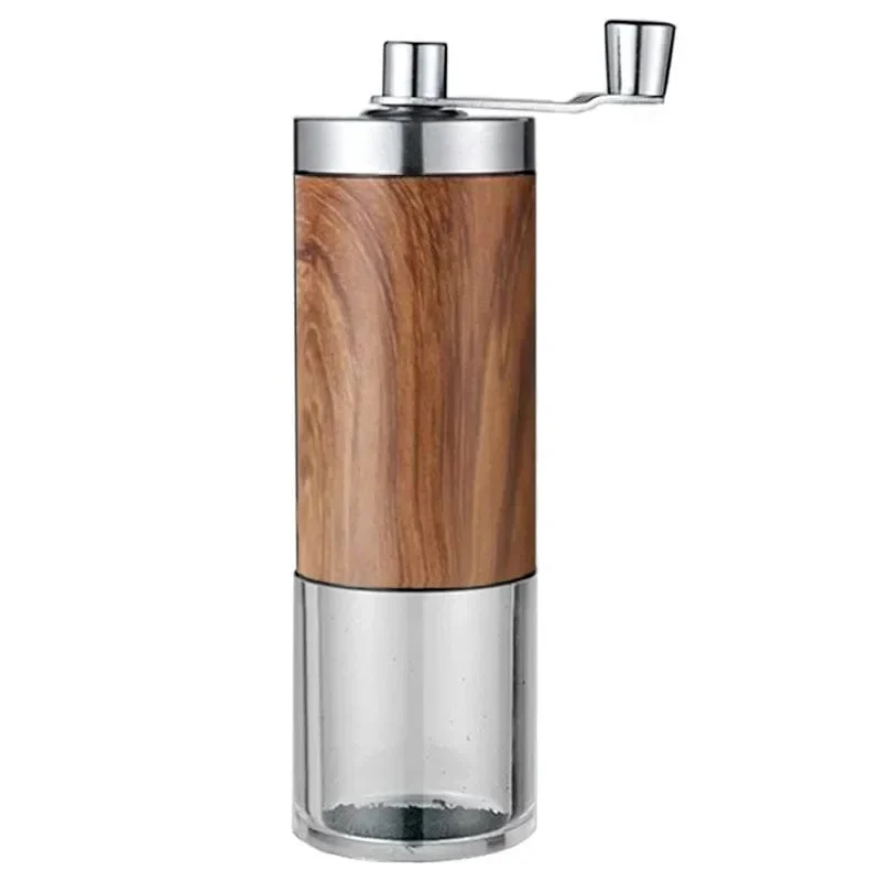 Tragbares manuelles Kaffeemühlen-Espressomaschinen-Set, handgekurbelte Bohnenmühle, Espressomaschine, geeignet für Zuhause und unterwegs