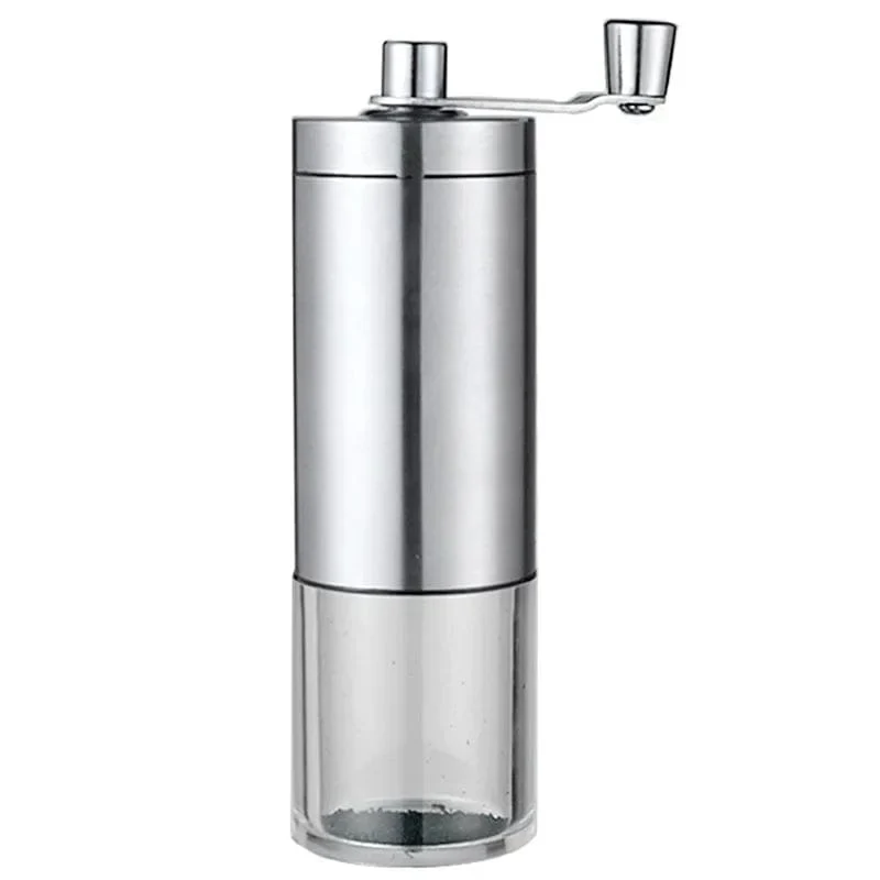 Tragbares manuelles Kaffeemühlen-Espressomaschinen-Set, handgekurbelte Bohnenmühle, Espressomaschine, geeignet für Zuhause und unterwegs