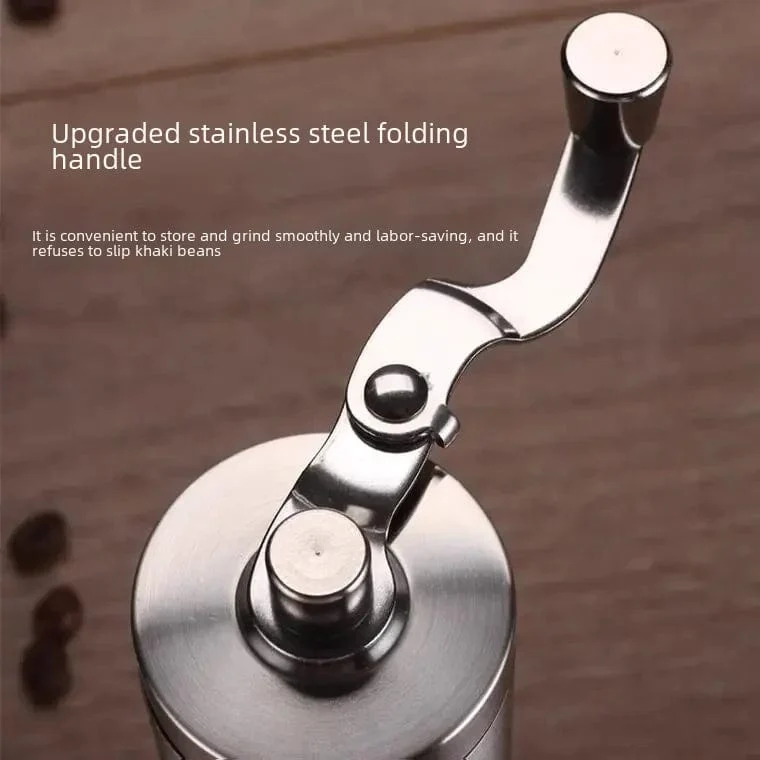 Tragbares manuelles Kaffeemühlen-Espressomaschinen-Set, handgekurbelte Bohnenmühle, Espressomaschine, geeignet für Zuhause und unterwegs