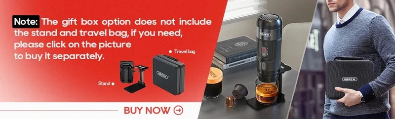 HiBREW Tragbare Kaffeemaschine für Auto und Zuhause, DC12V Espressomaschine passend für Nexpresso Dolce Pod Kapsel Kaffeepulver H4A