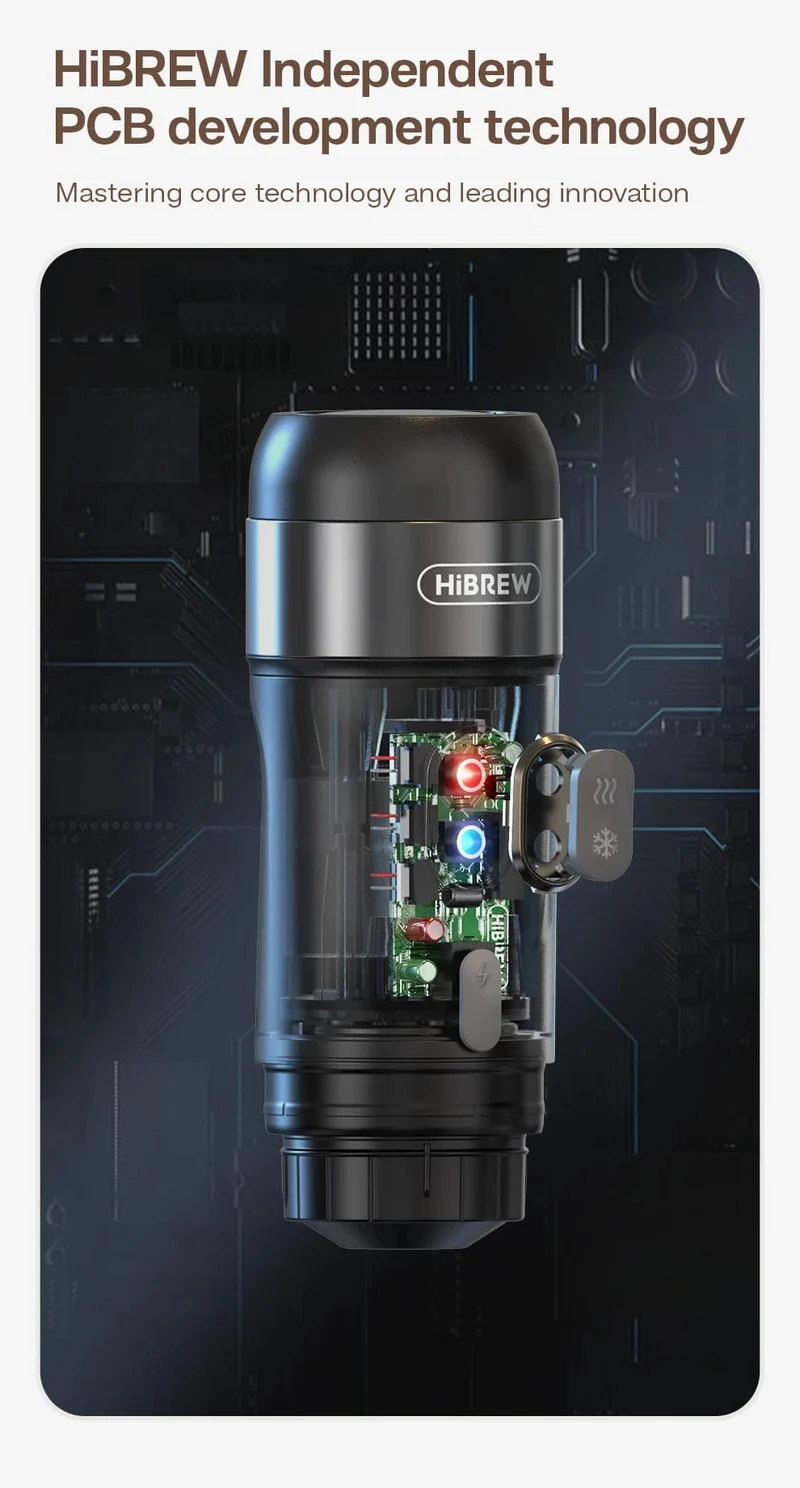 HiBREW Tragbare Kaffeemaschine für Auto und Zuhause, DC12V Espressomaschine passend für Nexpresso Dolce Pod Kapsel Kaffeepulver H4A