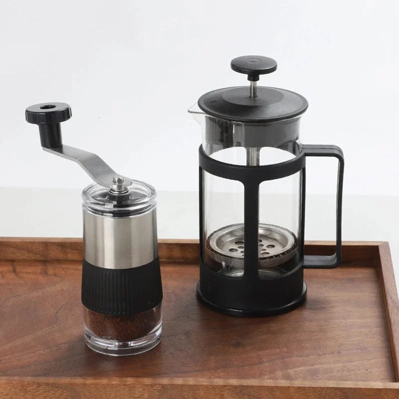 Neu Mini Hand Schütteln Manuelle Schleifen Bequem Edelstahl Keramik Core Kaffee Bean Grinder Visuelle Kaffee