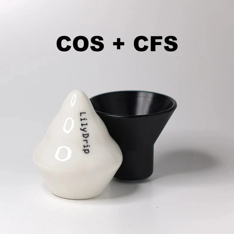 Lilydrip Kaffeefilter-Transformator, Keramik-Pour-Over-Kaffeemaschinen-Set, verbessert die Tropfflussrate, Kaffeezubehör für die Kaffeebar