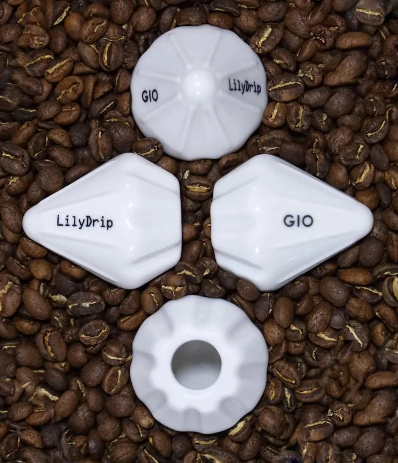 Lilydrip Kaffeefilter-Transformator, Keramik-Pour-Over-Kaffeemaschinen-Set, verbessert die Tropfflussrate, Kaffeezubehör für die Kaffeebar