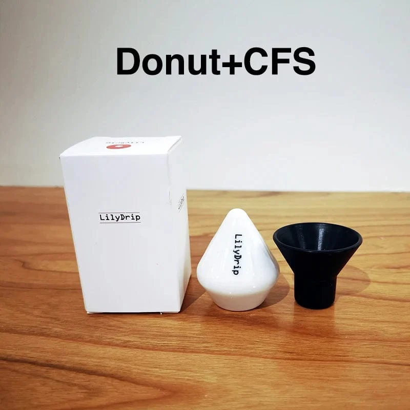 Lilydrip Kaffeefilter-Transformator, Keramik-Pour-Over-Kaffeemaschinen-Set, verbessert die Tropfflussrate, Kaffeezubehör für die Kaffeebar