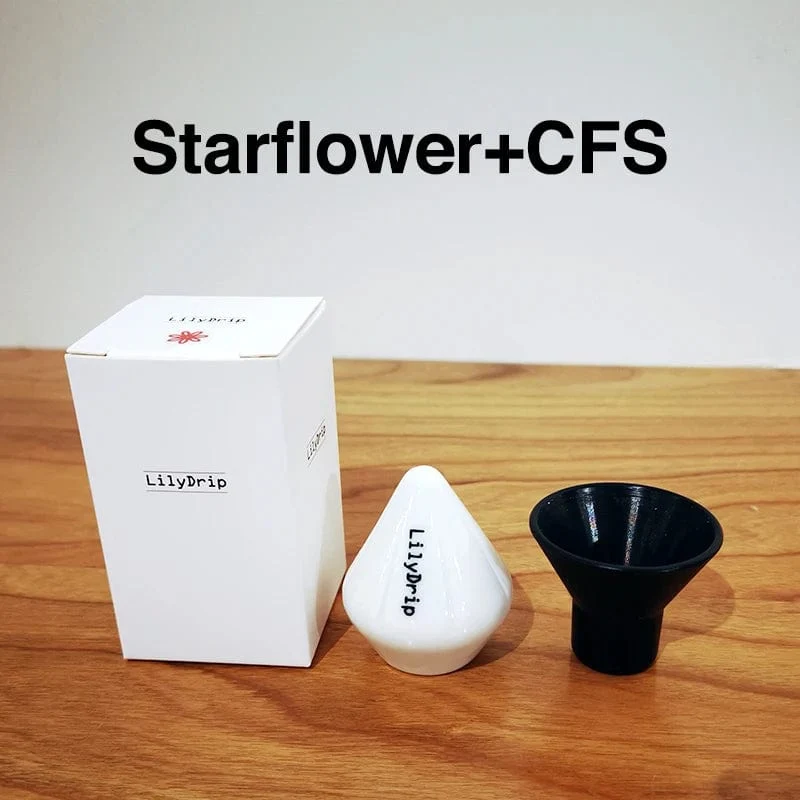 Lilydrip Kaffeefilter-Transformator, Keramik-Pour-Over-Kaffeemaschinen-Set, verbessert die Tropfflussrate, Kaffeezubehör für die Kaffeebar