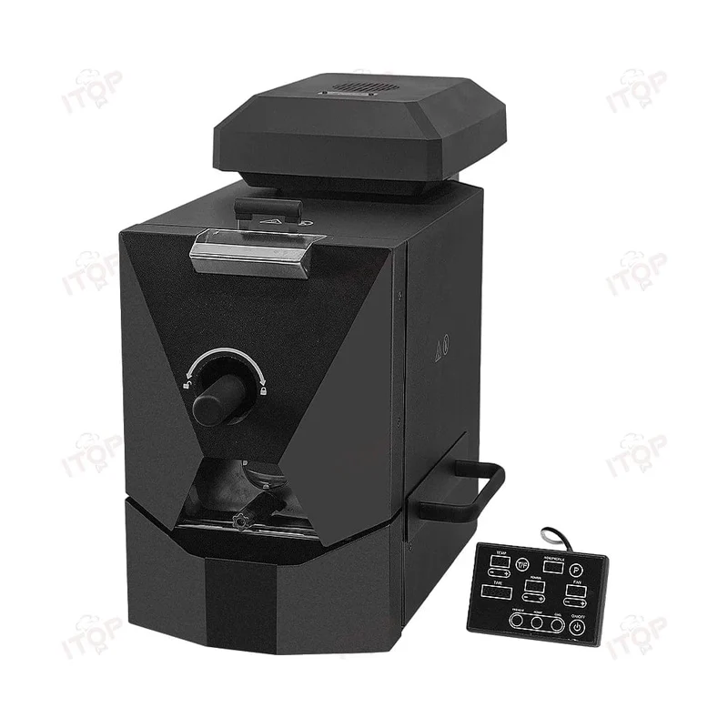 ITOP 500g Kaffeeröster, 3 Röstprogramme, einfache und unterhaltsame Bedienung, Haushalts-Kaffeebohnenröstmaschine mit Rauchfilter