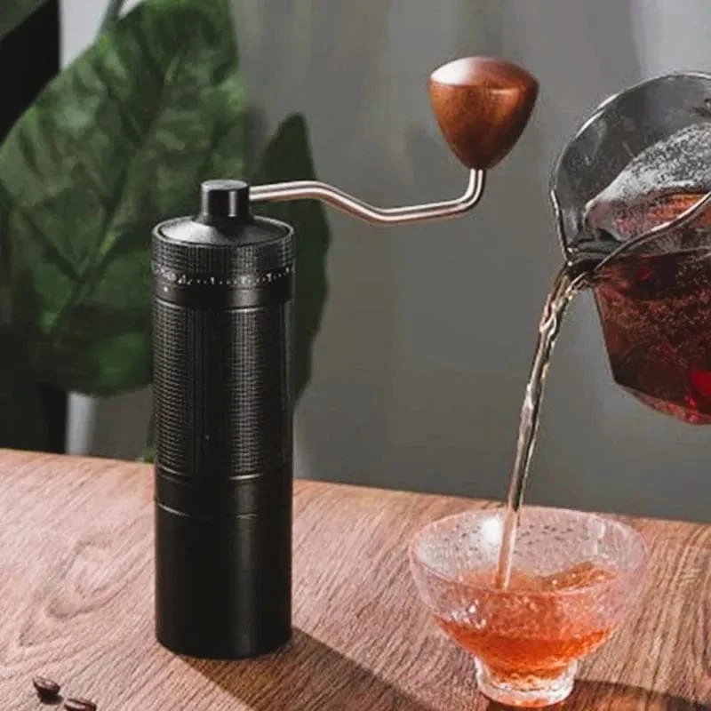 Neu 2024 Kaffeemühle Manuelle 7 Core Bean Kaffeemühle Espresso Tragbare Externe Einstellbare Haushalts Türkische Kaffeemühle