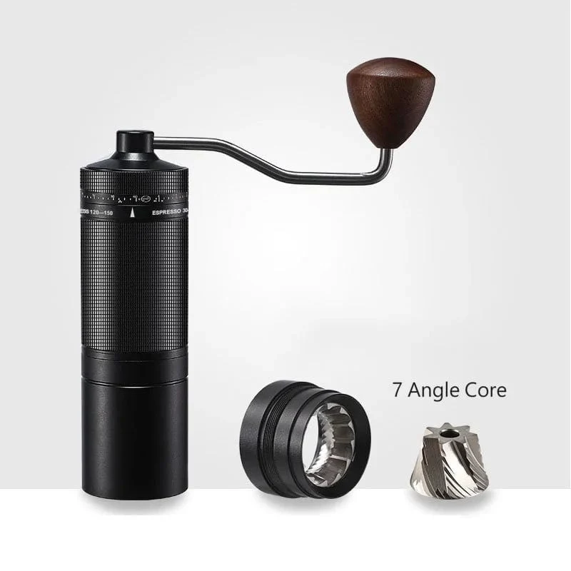 Neu 2024 Kaffeemühle Manuelle 7 Core Bean Kaffeemühle Espresso Tragbare Externe Einstellbare Haushalts Türkische Kaffeemühle