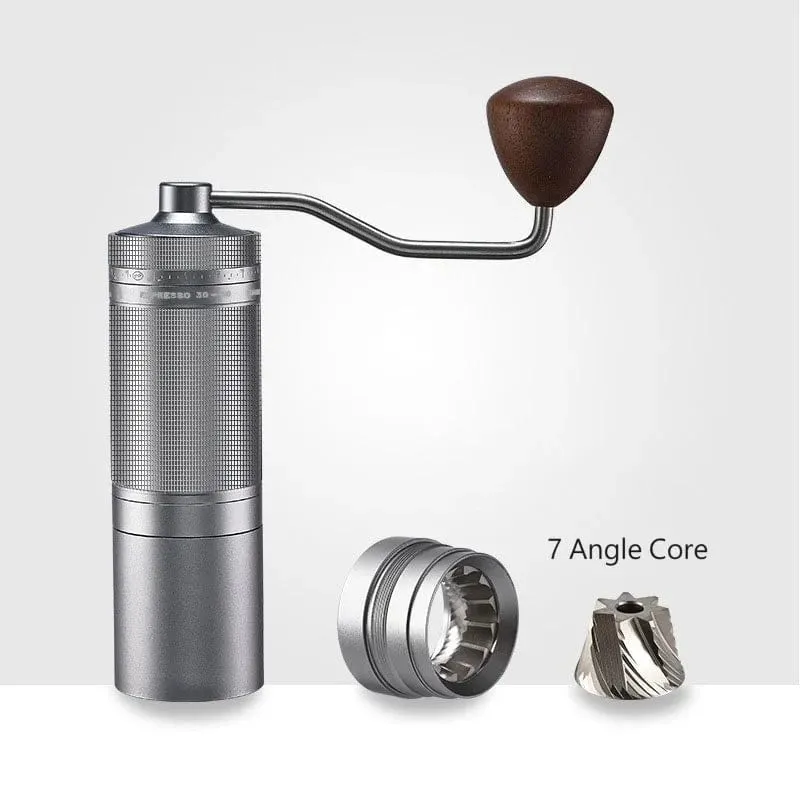 Neu 2024 Kaffeemühle Manuelle 7 Core Bean Kaffeemühle Espresso Tragbare Externe Einstellbare Haushalts Türkische Kaffeemühle