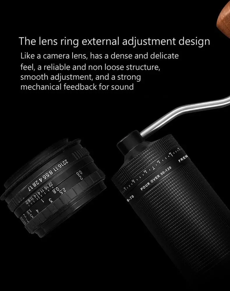Neu 2024 Kaffeemühle Manuelle 7 Core Bean Kaffeemühle Espresso Tragbare Externe Einstellbare Haushalts Türkische Kaffeemühle