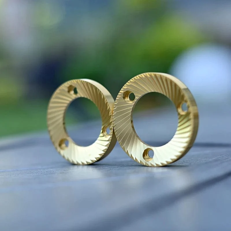 64 mm flache Mahlscheiben mit Titanbeschichtung, süßes, hochgleichmäßiges Mahlen von Espresso, Mahlscheiben für kommerzielle Espresso-Kaffeebohnen
