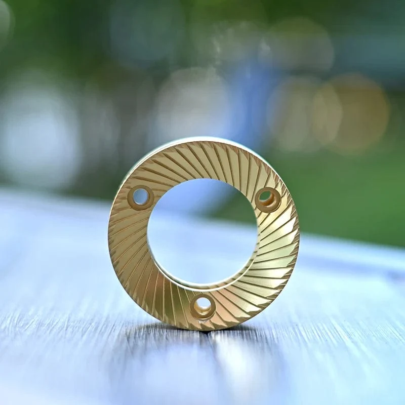 64 mm flache Mahlscheiben mit Titanbeschichtung, süßes, hochgleichmäßiges Mahlen von Espresso, Mahlscheiben für kommerzielle Espresso-Kaffeebohnen