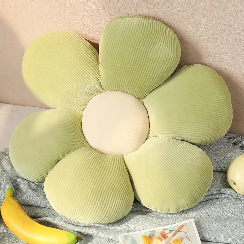 35/45 cm Gefülltes Kissen mit sechs Blütenblättern, Sonnenblumenkissen, Erkerfenster, rosa Blume, Sitzkissen fürs Schlafzimmer