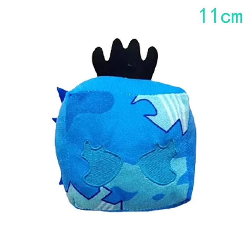 11-15 cm Blox Fruits Anime-Spiel Plüschtier Obst Leopardenmuster Box Plüschtier Weiches Plüschfruchtspielzeug Weihnachtsgeschenk für Kinder