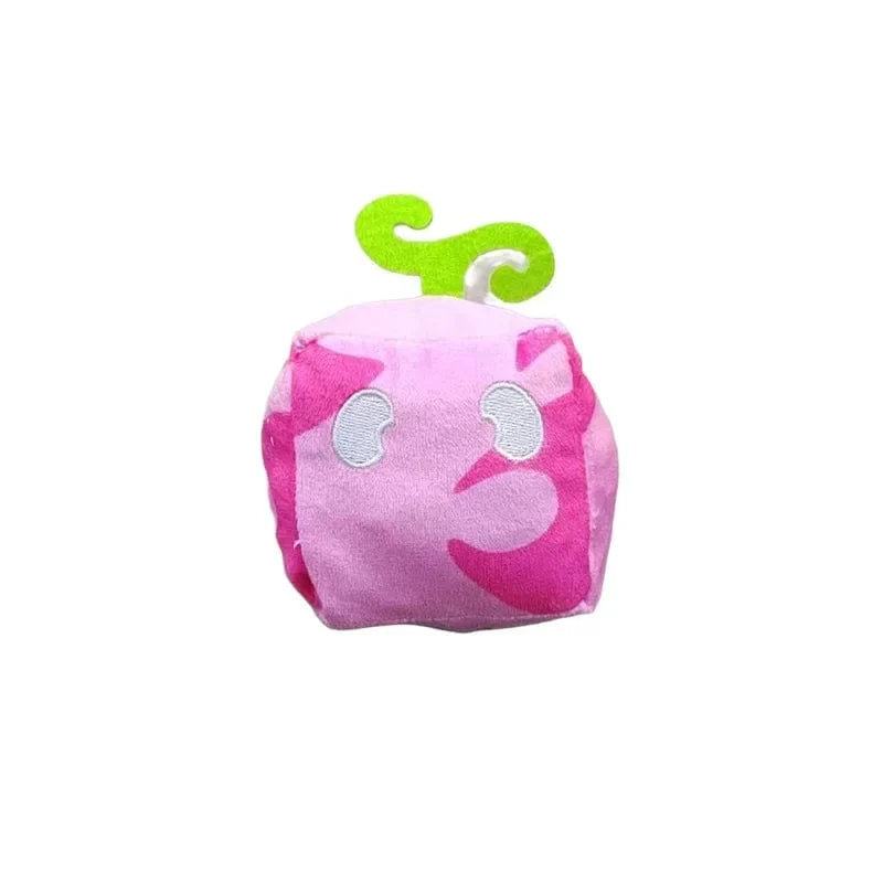 11-15 cm Blox Fruits Anime-Spiel Plüschtier Obst Leopardenmuster Box Plüschtier Weiches Plüschfruchtspielzeug Weihnachtsgeschenk für Kinder