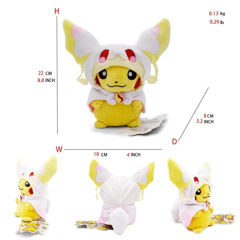 Pikachu Cos Eevee Cosplay Plüschtiere Charizard Peluche Lucario Stofftierpuppe Sammlergeschenk, Cartoon 20-30CM