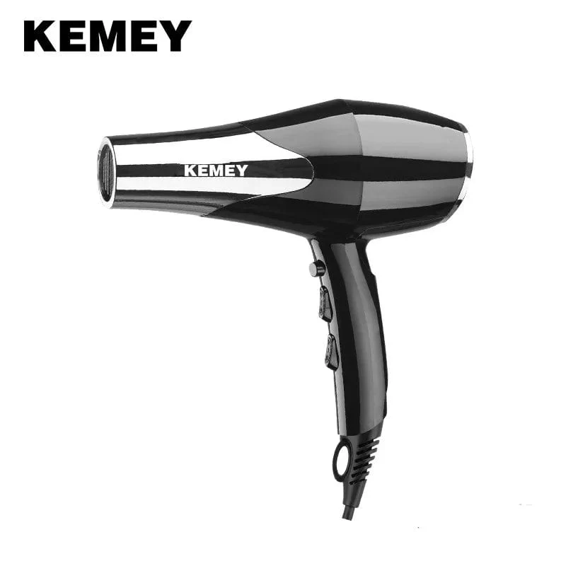 Kemei 3000 Watt Full Size Pro Haartrockner Professioneller Salon-Föhn mit Konzentrator-Düsenaufsätzen 3 Geschwindigkeiten schnelles Trocknen