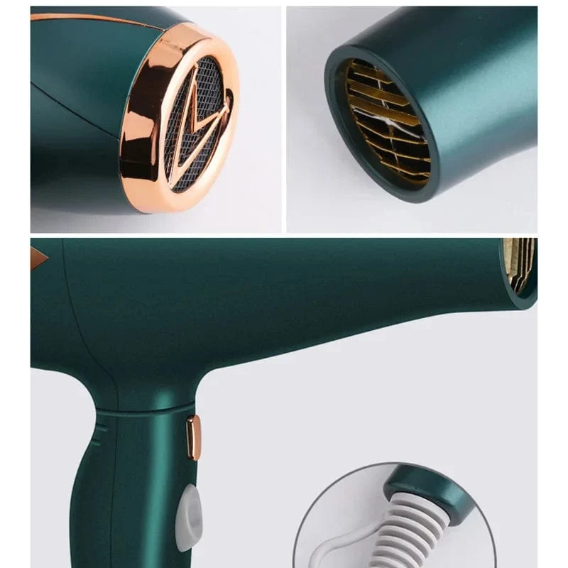 Kemei 3500 W Haartrockner mit heißem und kaltem Wind, faltbarer, kompakter Föhn, Haarstyling-Tools für Salons und den Hausgebrauch