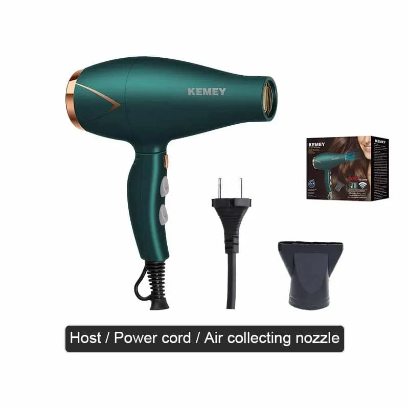 Kemei 3500 W Haartrockner mit heißem und kaltem Wind, faltbarer, kompakter Föhn, Haarstyling-Tools für Salons und den Hausgebrauch