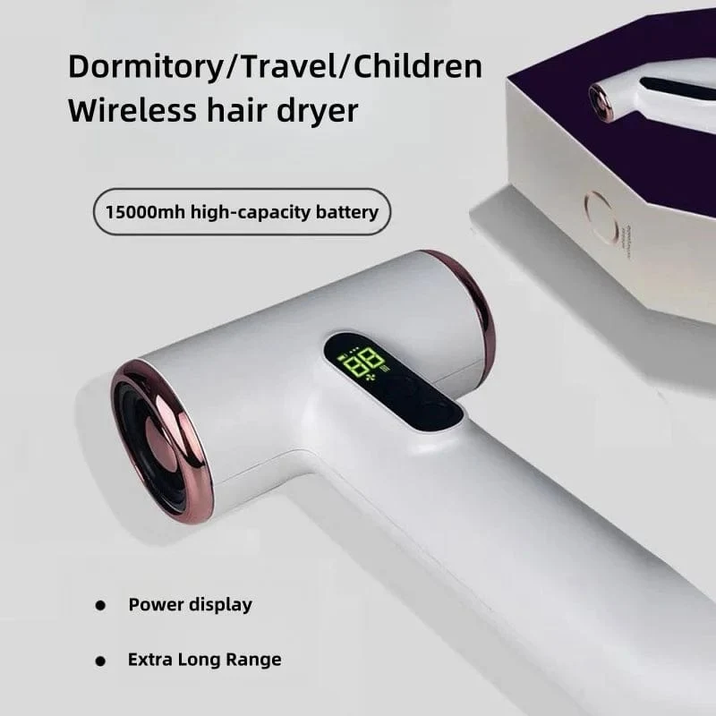 2024 heißer Verkauf Drahtlose Haartrockner 30000 Rpm High-Speed ​​Trocken Kalt Warm Wind Kinderhaus Schlafsaal Reise USB Lade Haar