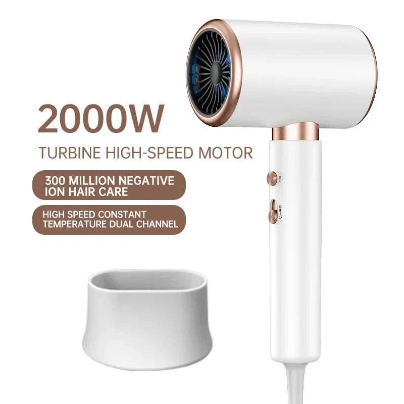 2000W 5. Gang Profi-Haartrockner Negativ-Ionen-Föhn Heiß-Kalt-Wind Airbrush-Haartrockner Starker PowerDryer Salon-Tool