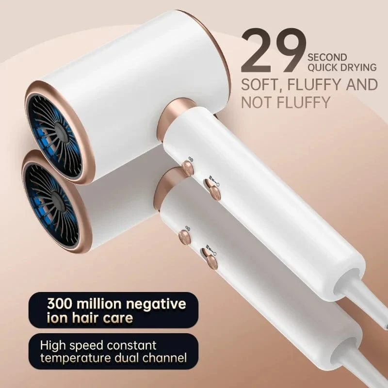 2000W 5. Gang Profi-Haartrockner Negativ-Ionen-Föhn Heiß-Kalt-Wind Airbrush-Haartrockner Starker PowerDryer Salon-Tool