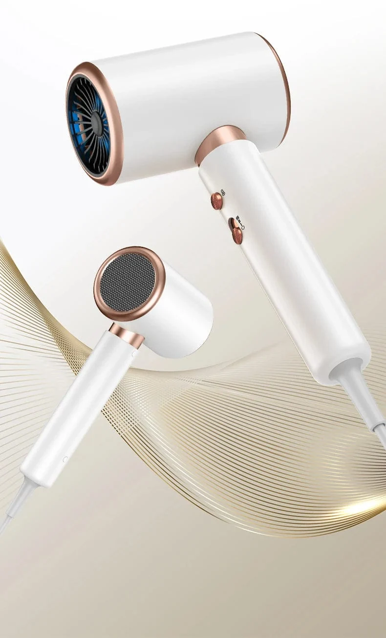 2000W 5. Gang Profi-Haartrockner Negativ-Ionen-Föhn Heiß-Kalt-Wind Airbrush-Haartrockner Starker PowerDryer Salon-Tool
