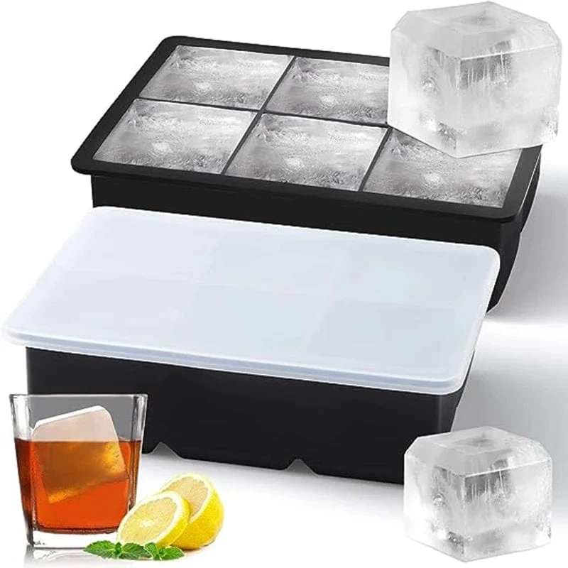 160 Grid Big Ice Tray Mold Giant Jumbo Large Food Grade Silikon Ice Cube Square Tray Mold DIY Ice Maker Ice Cube Tray