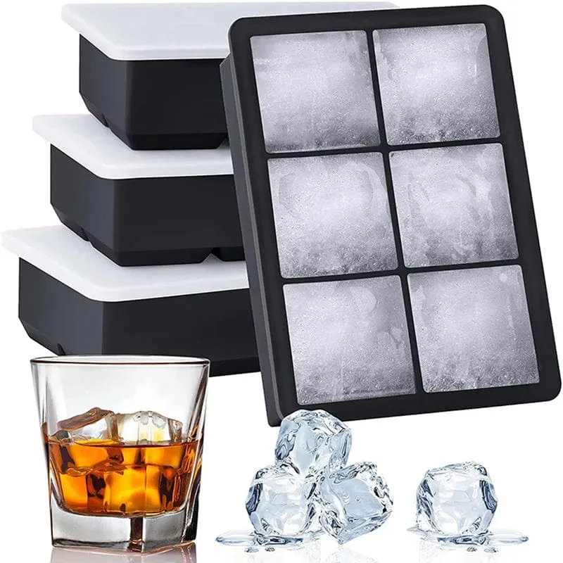 160 Grid Big Ice Tray Mold Giant Jumbo Large Food Grade Silikon Ice Cube Square Tray Mold DIY Ice Maker Ice Cube Tray
