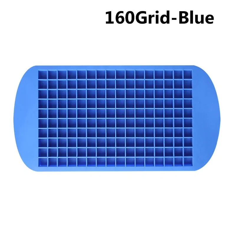 160 Grid Big Ice Tray Mold Giant Jumbo Large Food Grade Silikon Ice Cube Square Tray Mold DIY Ice Maker Ice Cube Tray