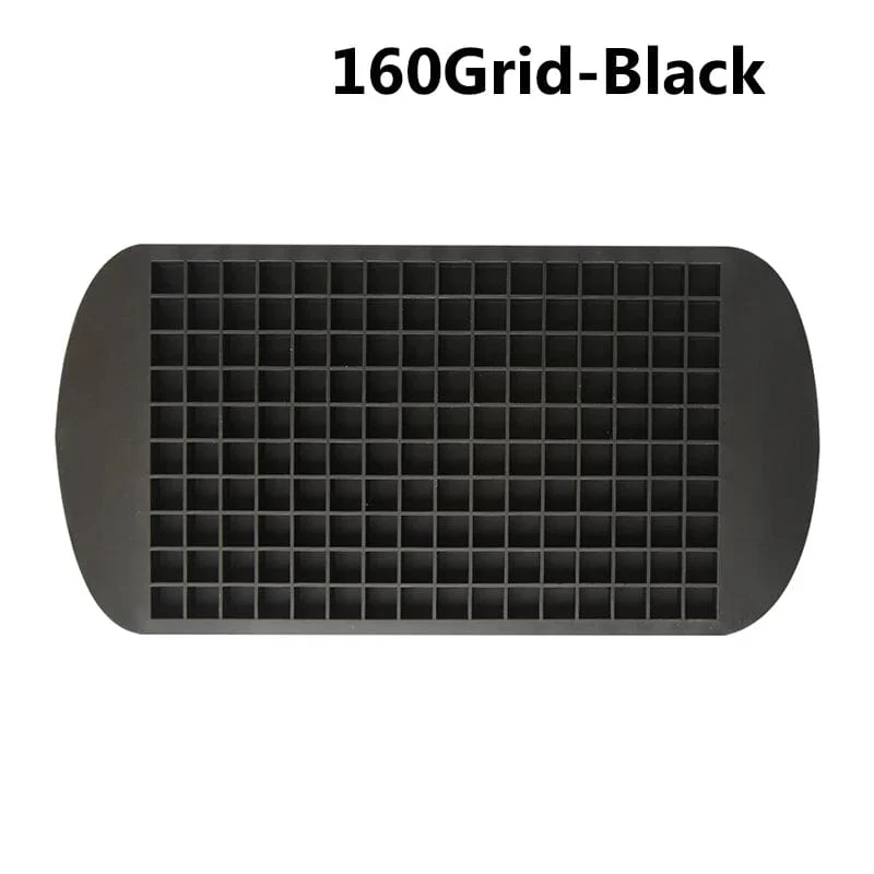 160 Grid Big Ice Tray Mold Giant Jumbo Large Food Grade Silikon Ice Cube Square Tray Mold DIY Ice Maker Ice Cube Tray