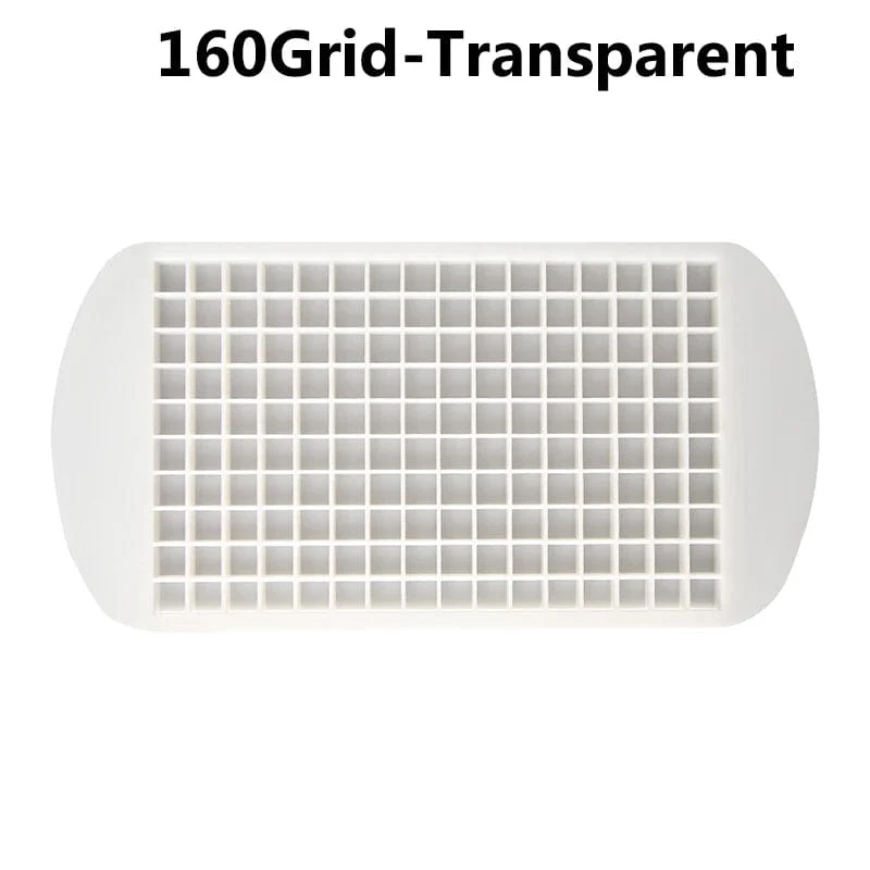 160 Grid Big Ice Tray Mold Giant Jumbo Large Food Grade Silikon Ice Cube Square Tray Mold DIY Ice Maker Ice Cube Tray