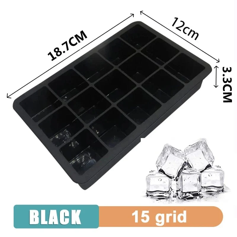 160 Grid Big Ice Tray Mold Giant Jumbo Large Food Grade Silikon Ice Cube Square Tray Mold DIY Ice Maker Ice Cube Tray