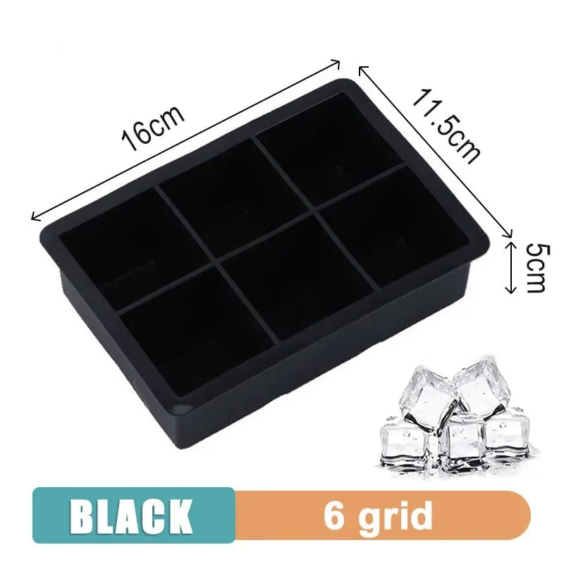 160 Grid Big Ice Tray Mold Giant Jumbo Large Food Grade Silikon Ice Cube Square Tray Mold DIY Ice Maker Ice Cube Tray