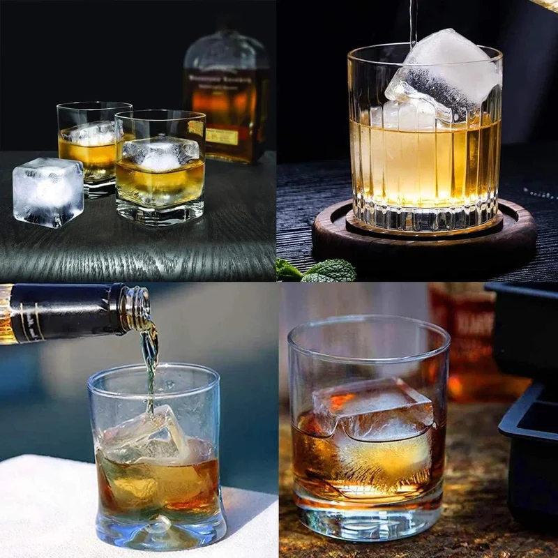 160 Grid Big Ice Tray Mold Giant Jumbo Large Food Grade Silikon Ice Cube Square Tray Mold DIY Ice Maker Ice Cube Tray