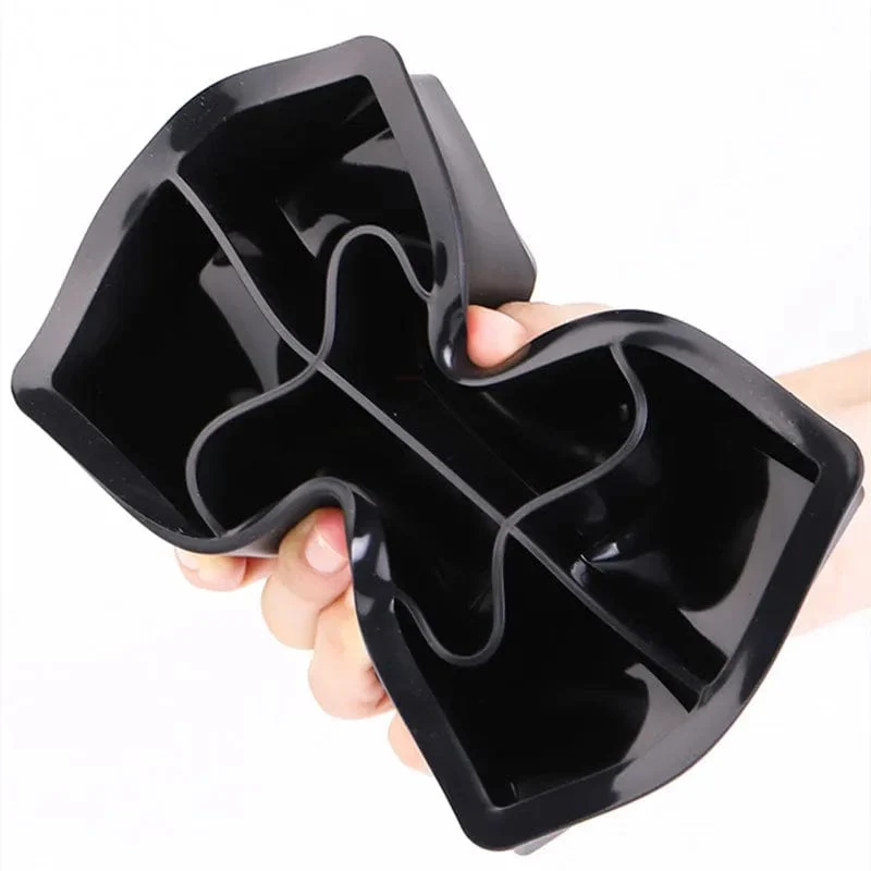 8 große Eiswürfelschalenform Riesen-Jumbo-Eiswürfelschale aus lebensmittelechtem Silikon, quadratische Eiswürfelschale, DIY-Eiswürfelbereiter