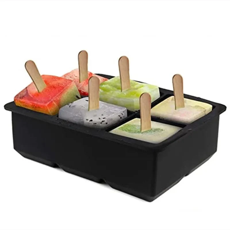 8 große Eiswürfelschalenform Riesen-Jumbo-Eiswürfelschale aus lebensmittelechtem Silikon, quadratische Eiswürfelschale, DIY-Eiswürfelbereiter
