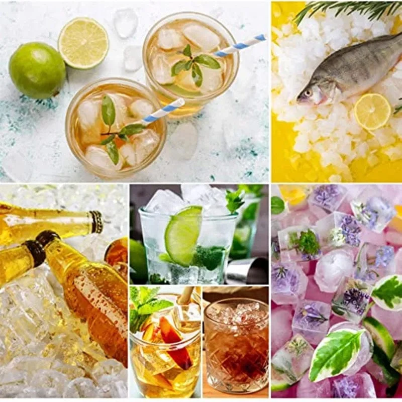 8 große Eiswürfelschalenform Riesen-Jumbo-Eiswürfelschale aus lebensmittelechtem Silikon, quadratische Eiswürfelschale, DIY-Eiswürfelbereiter