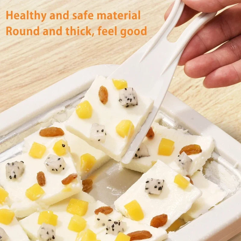 Eismaschine Pfanne mit 2 Schaber Eismaschine Platte Multifunktionale kalte süße frittierte Lebensmittel Platte Rolled Ice Cream Maker