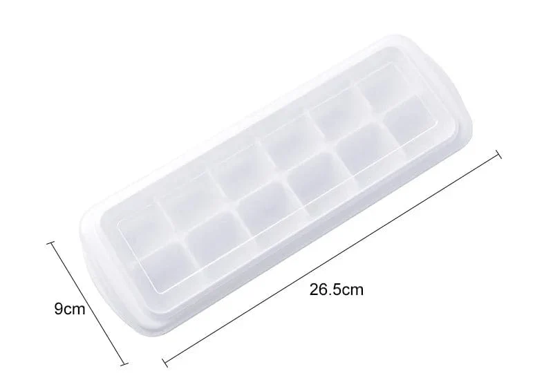12/48/60 Grids Ice Cube Tray Kunststoff Ice Cube Maker Kugel Form für Cocktail Saft Whisky Ice Cube Tray Mit Deckel Küche Werkzeug